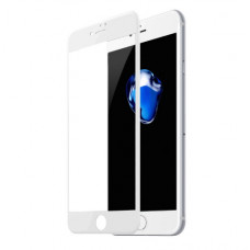 Защитное стекло 3D белое для iPhone 7/8 Baseus Silk-screen Art Protective A3D01